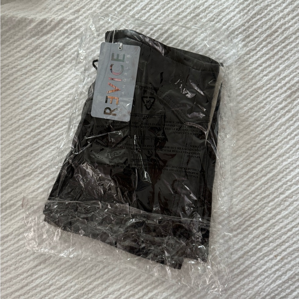 Revice Denim Encore Skirt - Black lace up faux leather skirt Brand New With Tags - Picture 10 of 10